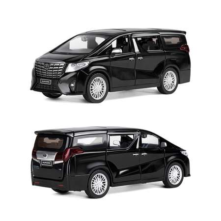 Автомобиль АВТОпанорама Toyota Alphard 1:29 черный