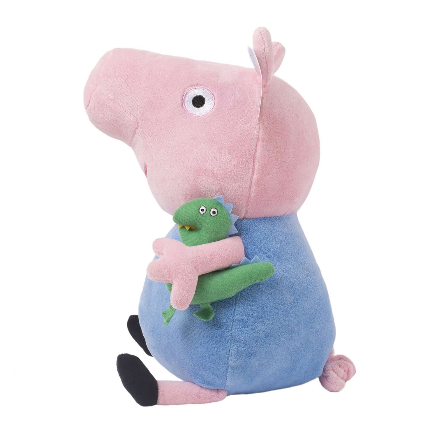 Мягкая игрушка Свинка Пеппа Pig Джордж с динозавром 40 см - фото 5