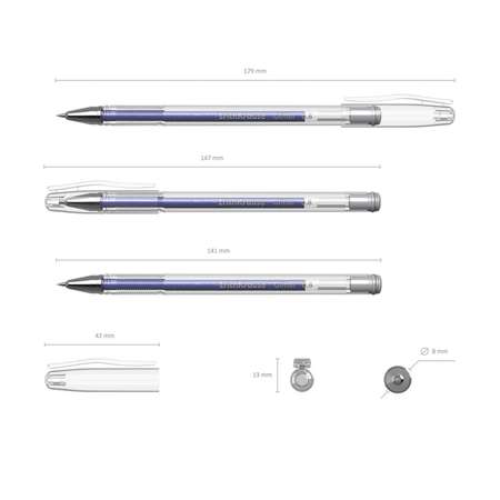 Ручка гелевая ErichKrause R-301 Glitter