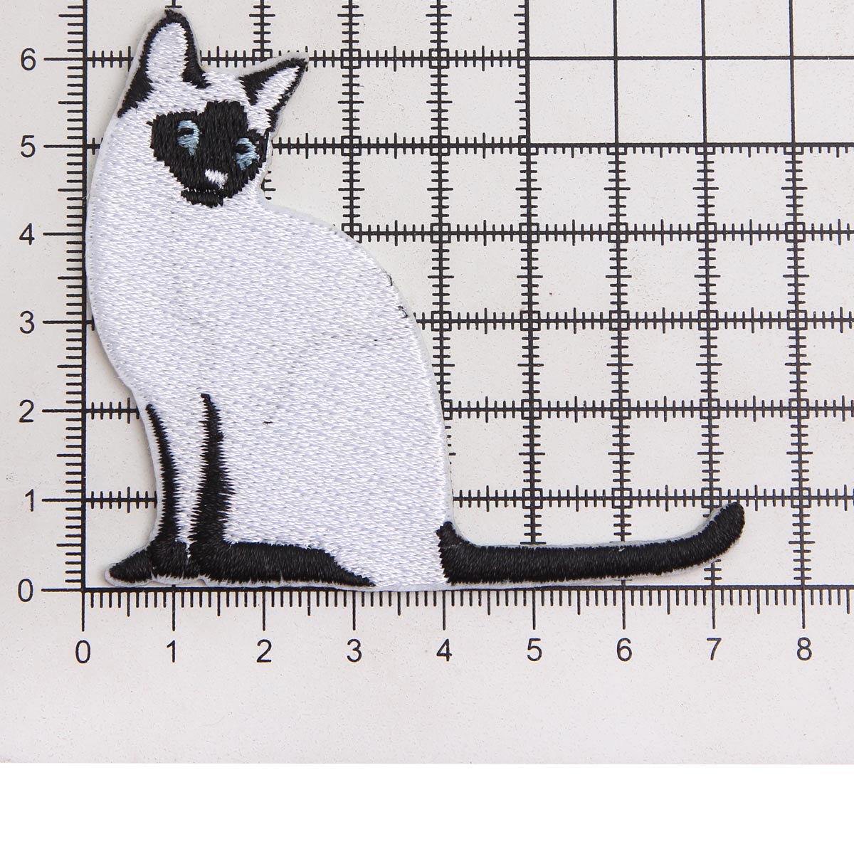 Термоаппликация Hobby Pro нашивка Сиамская кошка 7х6.5 см для ремонта и украшения одежды - фото 3