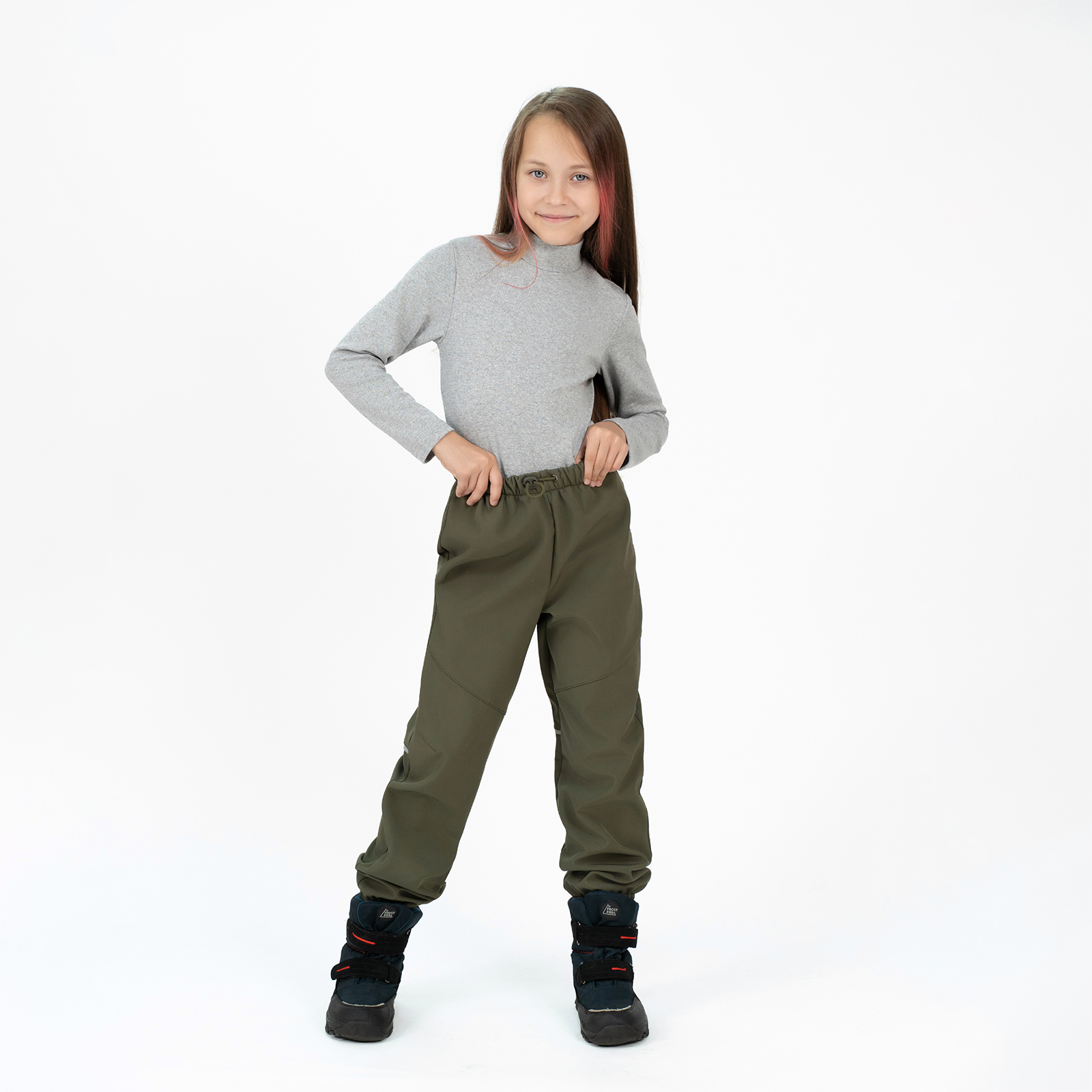 Брюки Arctic kids 10-034 хаки - фото 15