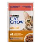 Корм влажный для кошек Cat Chow 85г с говядиной и баклажанами пауч