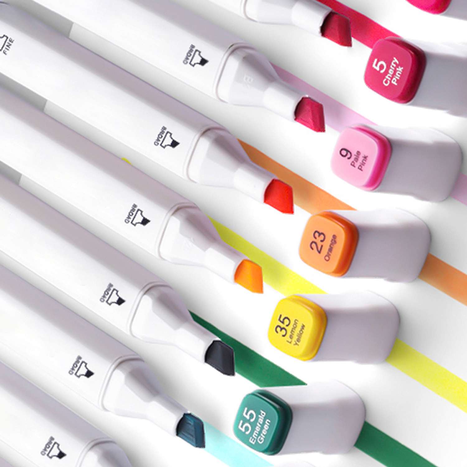 Набор двусторонних маркеров WiMi спиртовые 48 цветов - фото 7