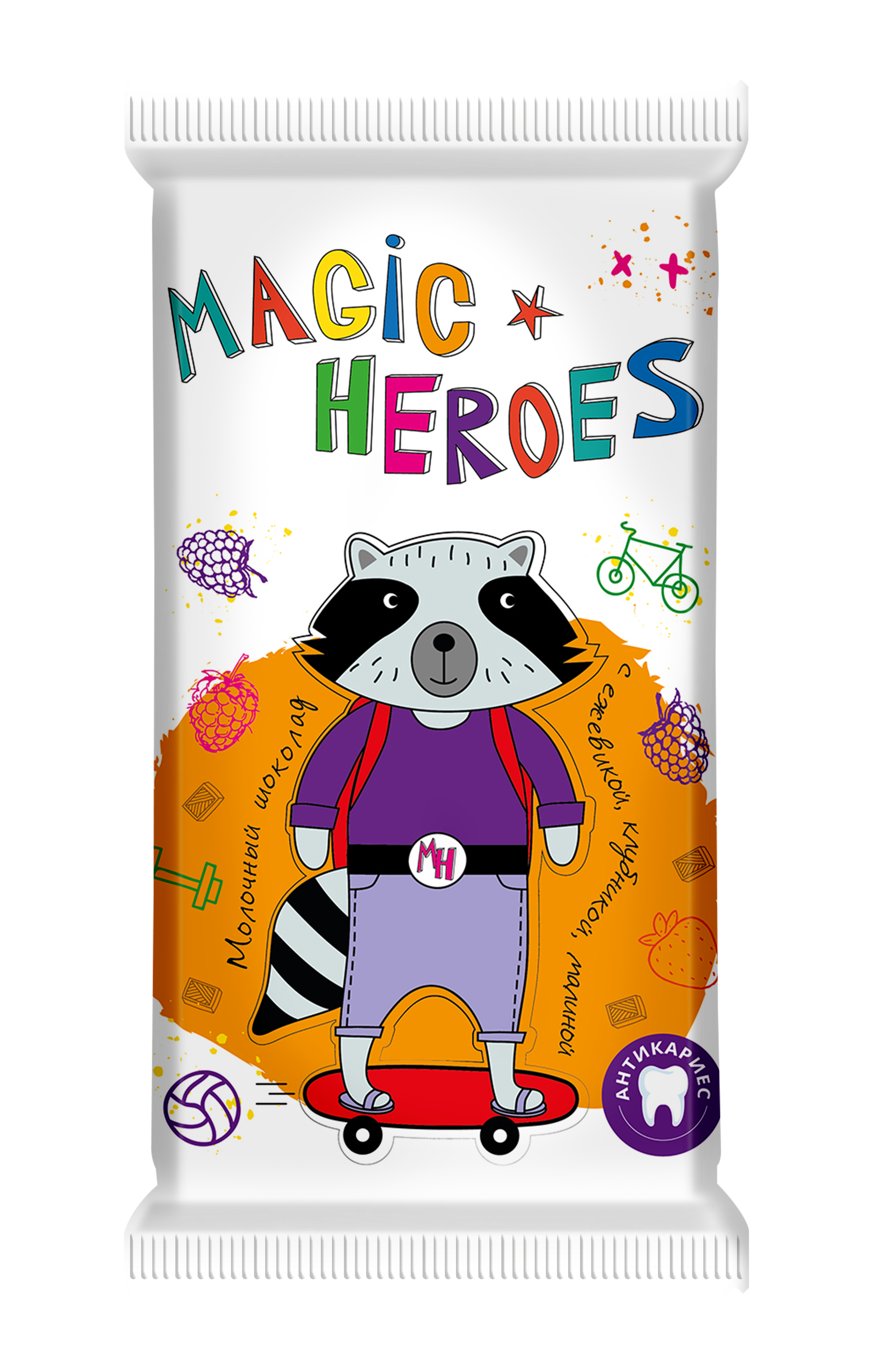 Шоколад молочный Волшебница Magic Heroes с ягодами 30 г - фото 1