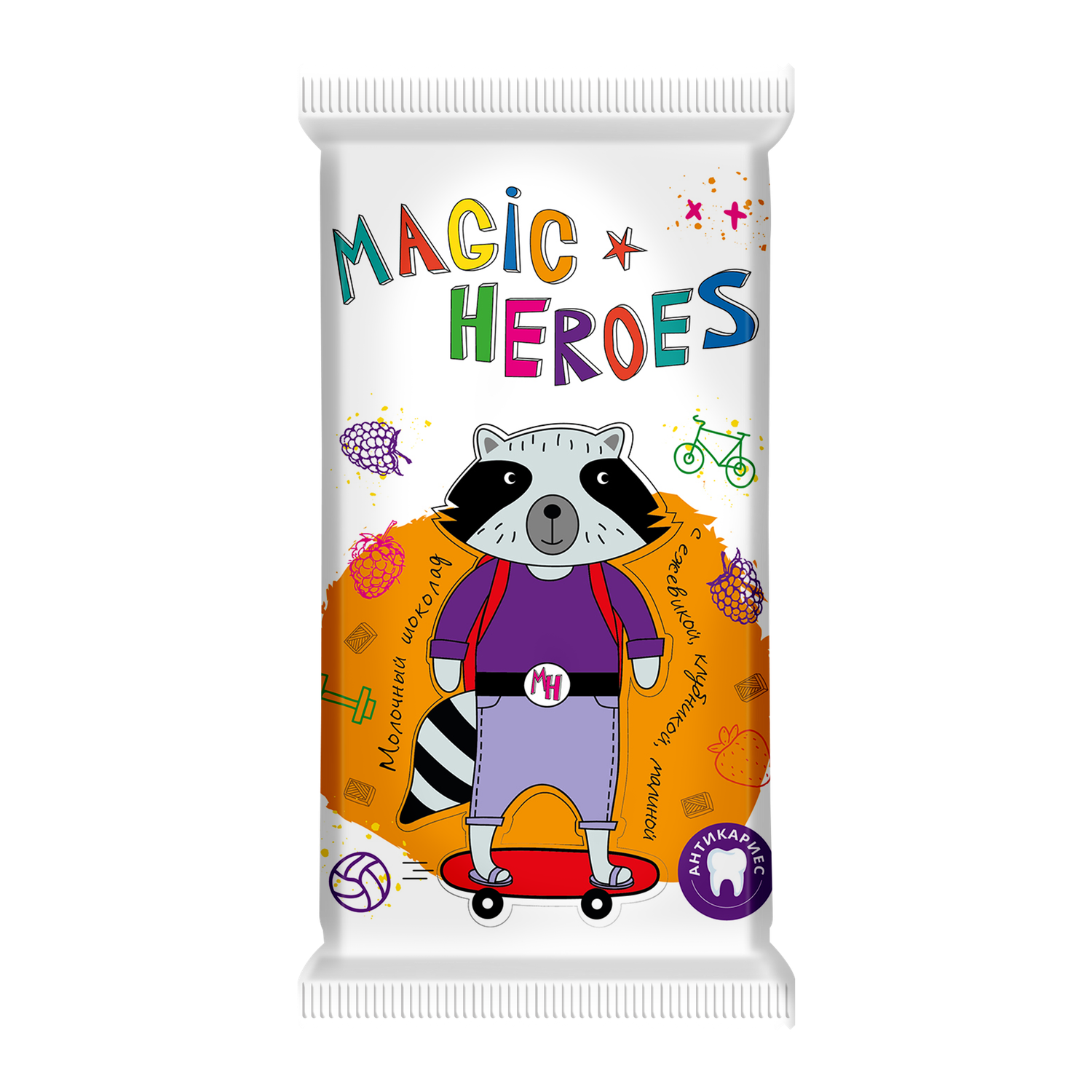Шоколад молочный Волшебница Magic Heroes с ягодами 30 г - фото 1
