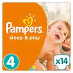 Подгузники Pampers Sleep and Play 7-14кг 14шт