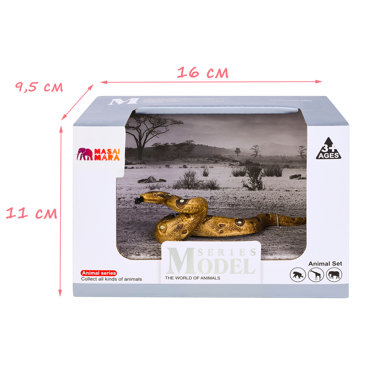 Игрушка фигурка Masai Mara Змея Мир диких животных MM218-151 купить по цене  629 ₽ в интернет-магазине Детский мир