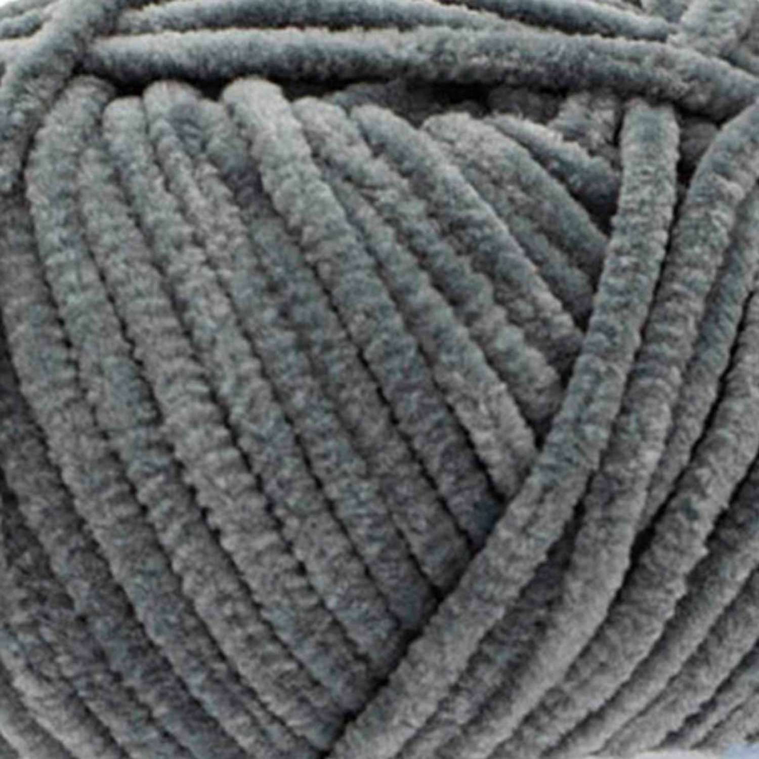 Пряжа для вязания YarnArt Dolce Baby 50 гр 85 м микрополиэстер плюшевая 5 мотков 760 серый - фото 5