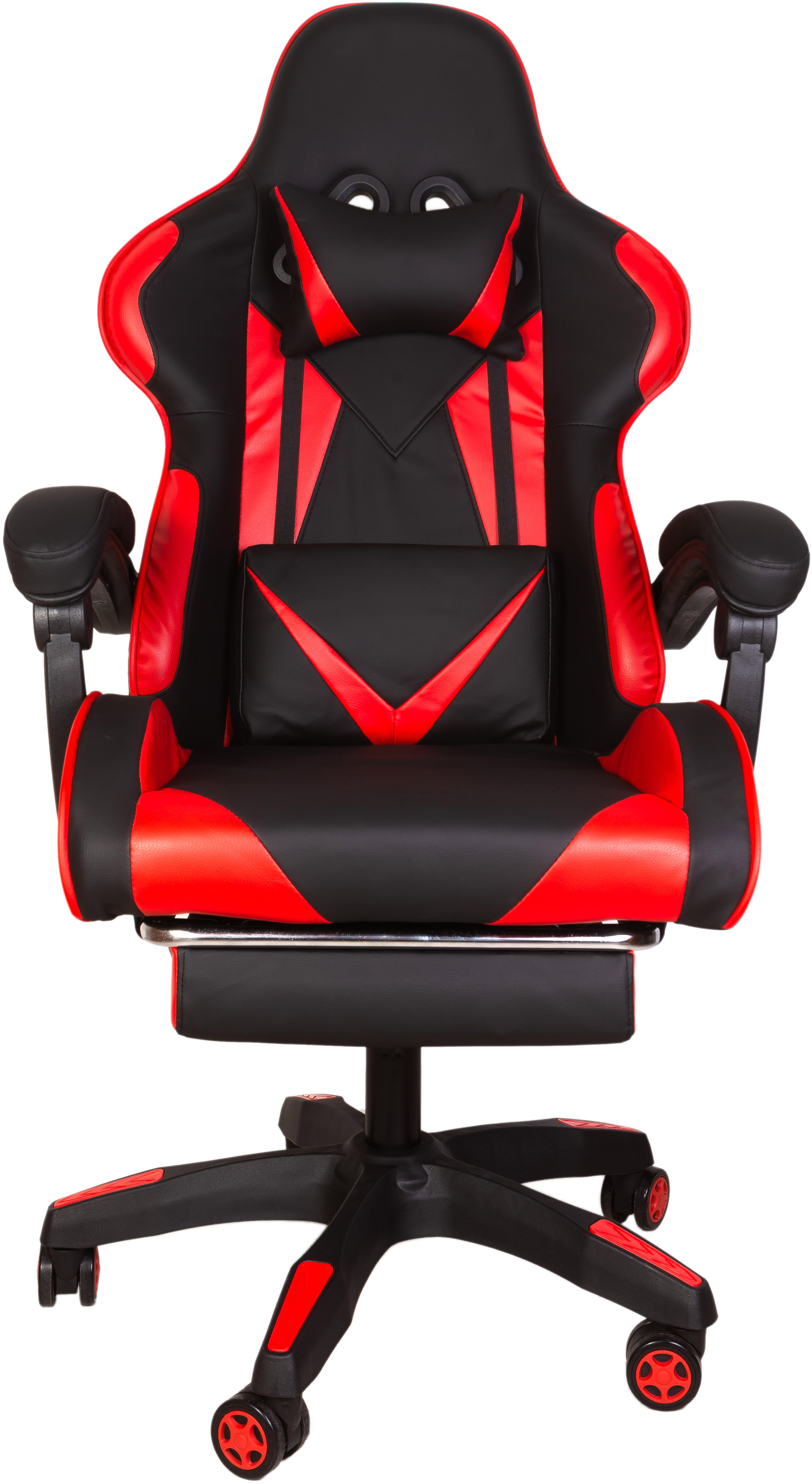 Компьютерное кресло GRAMBER чёрно-красный экокожа - фото 1