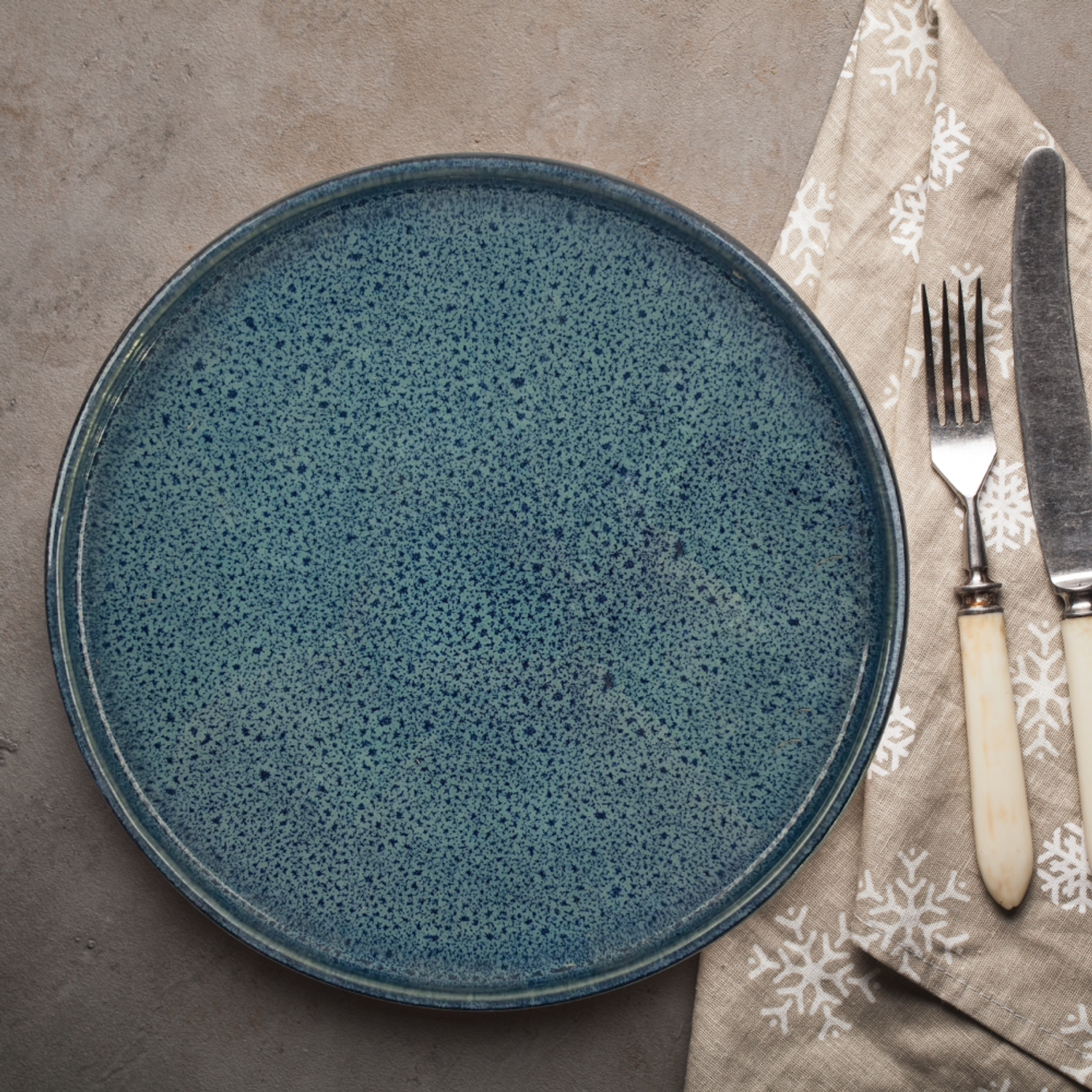 Набор тарелок ZDK Homium Collection 2 шт D26см цвет голубой/черный - фото 9