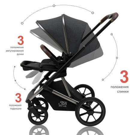 Коляска 2в1 Sweet Baby Ricci Steel Grey