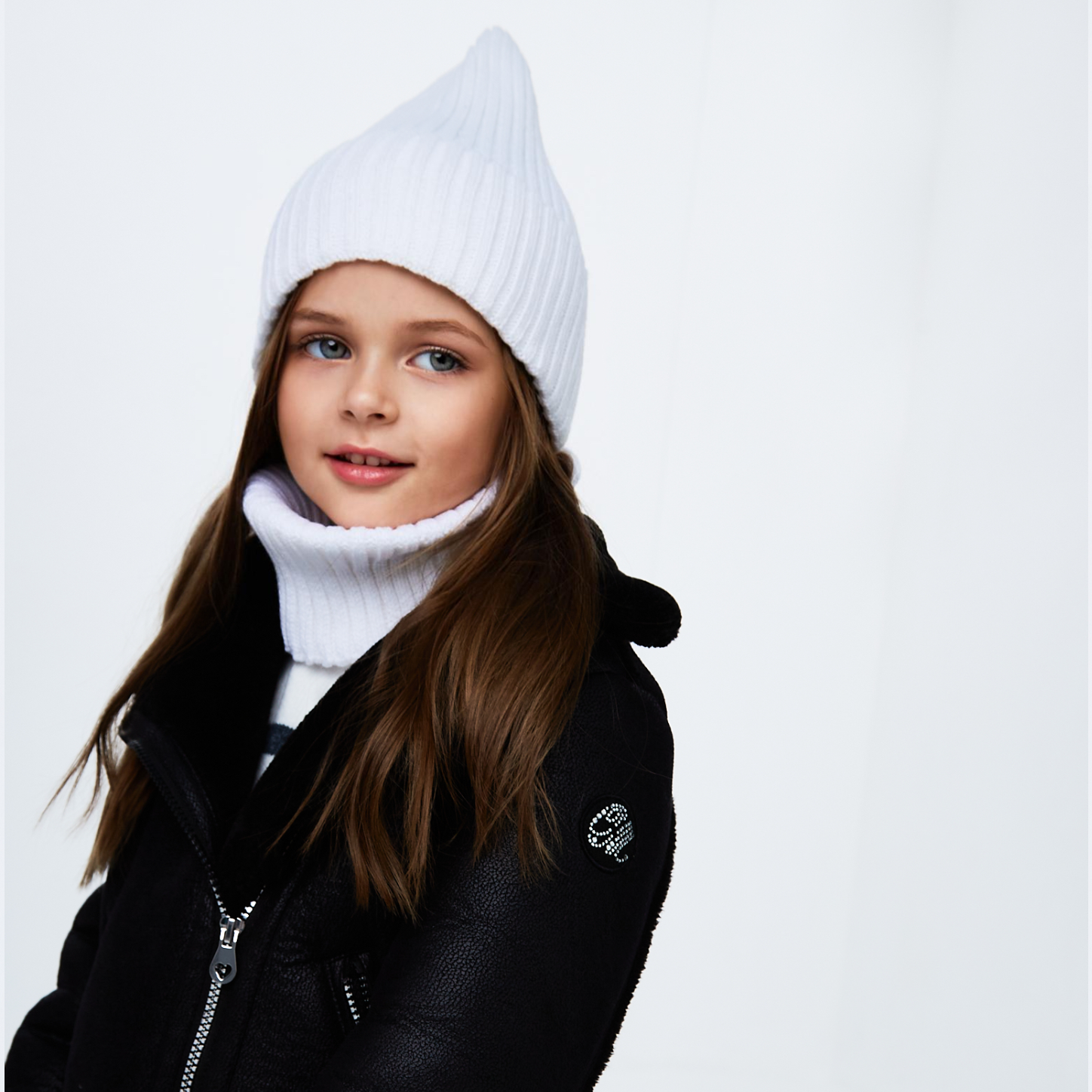 Шапка и снуд NYCkids NYC-H-45-pumpW-white - фото 3