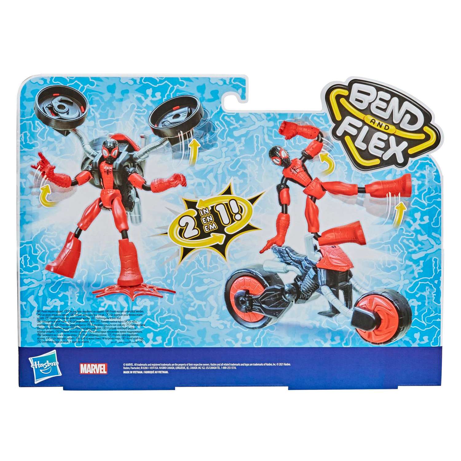 Набор игровой Hasbro (SM) Бенди Человек-паук на мотоцикле F02365L0 F02365L0 - фото 3