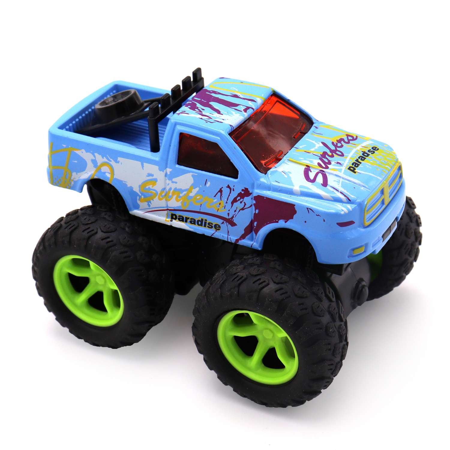 Машинка Funky Toys Пикап с зелеными колесами Синяя FT8485-5 FT8485-5 - фото 2