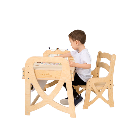 Комплект мебели Я-Егоза деревянный Растущий стол со стулом