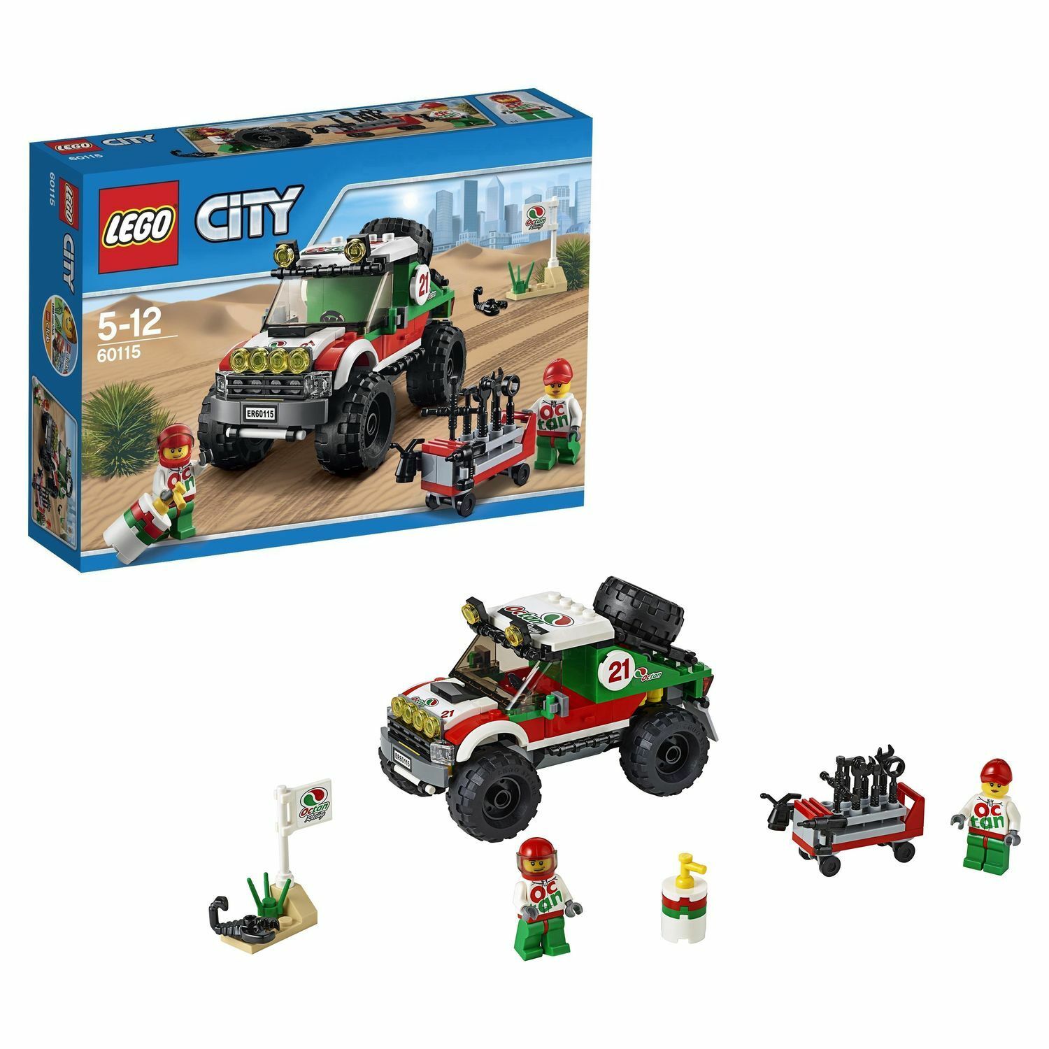 Конструктор LEGO City Great Vehicles Внедорожник 4x4 (60115) купить по цене  1229 ₽ в интернет-магазине Детский мир