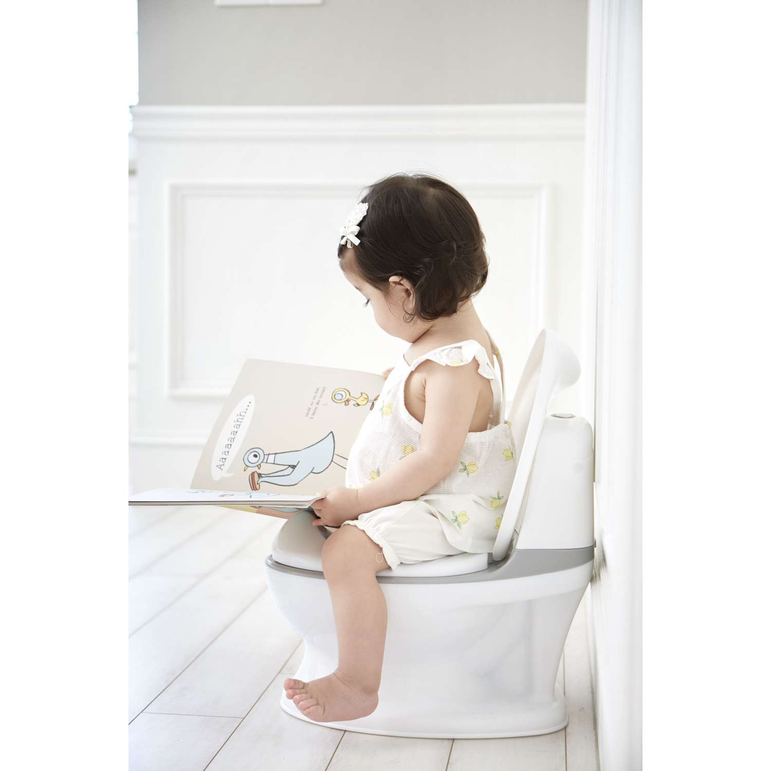 Детский горшок Ifam EASY DOING BABY POTTY со звуком серый - фото 4