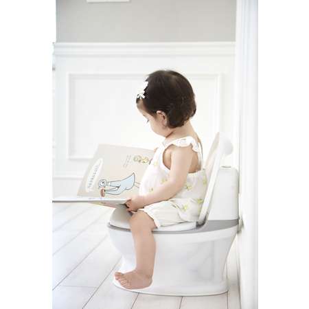 Детский горшок Ifam EASY DOING BABY POTTY со звуком серый