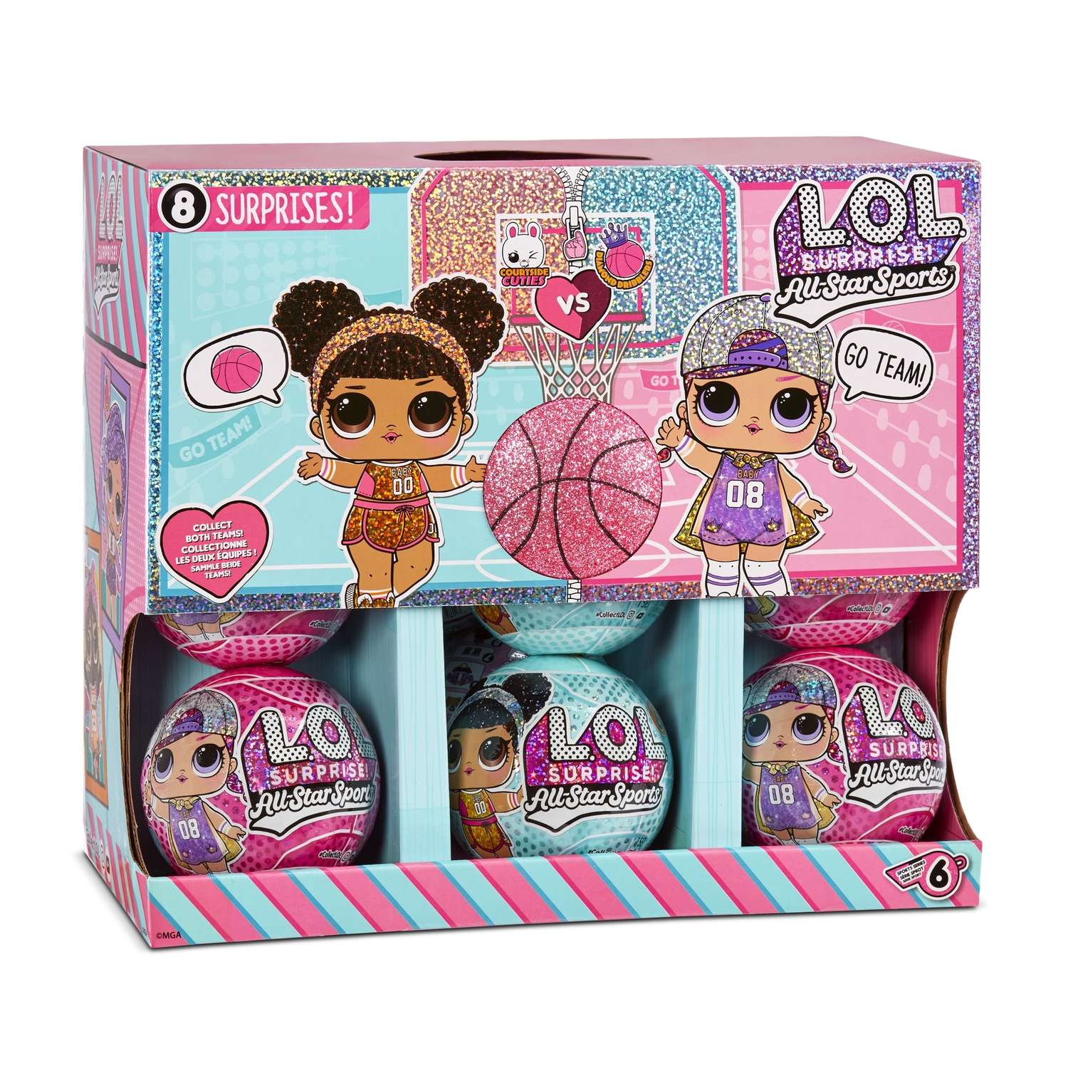 Кукла L.O.L. Surprise! All Star Sports PDQ-Basket в непрозрачной упаковке (Сюрприз) 579816EUC - фото 13