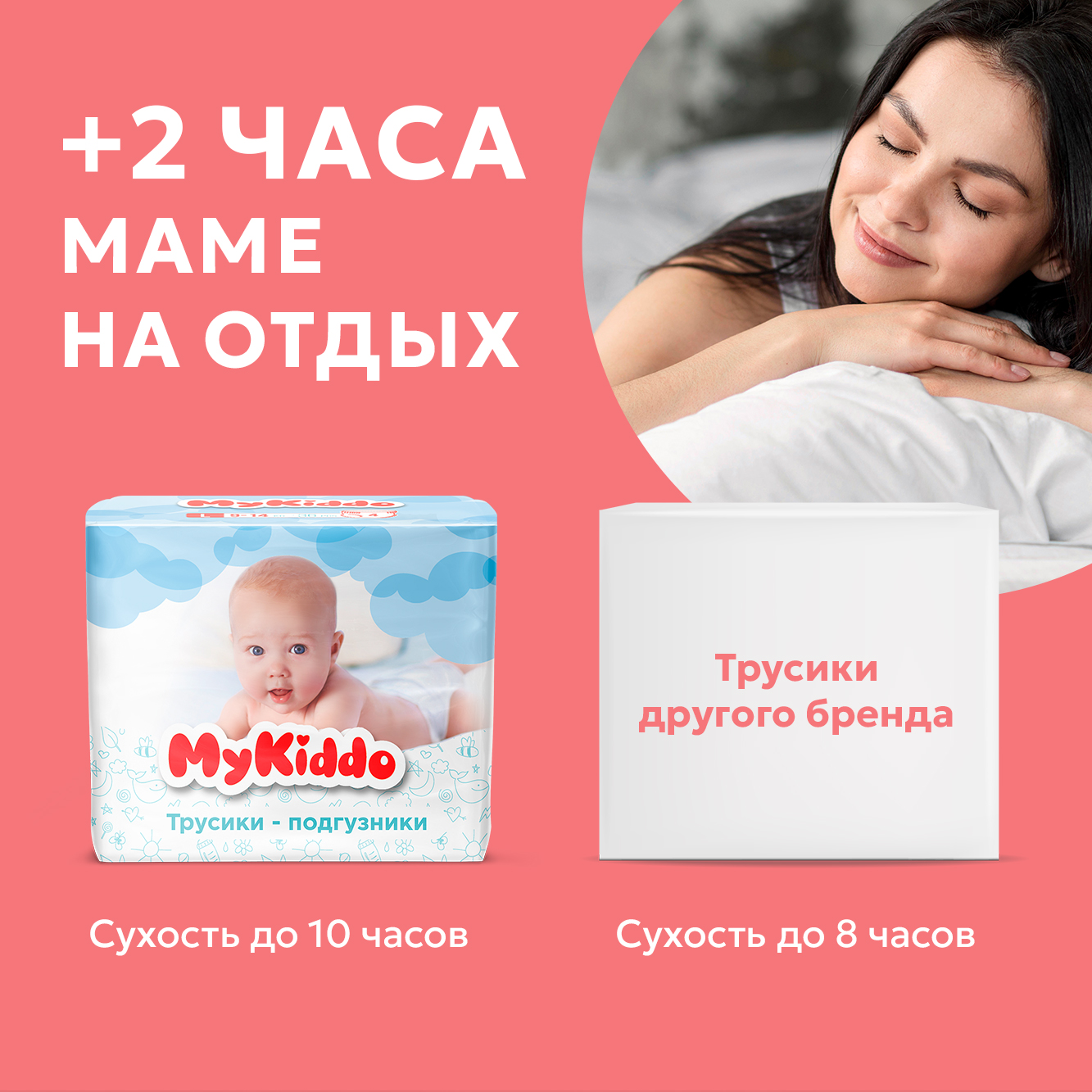 Подгузники-трусики MyKiddo Premium L 9-14 кг 2 упаковки по 36 шт - фото 10