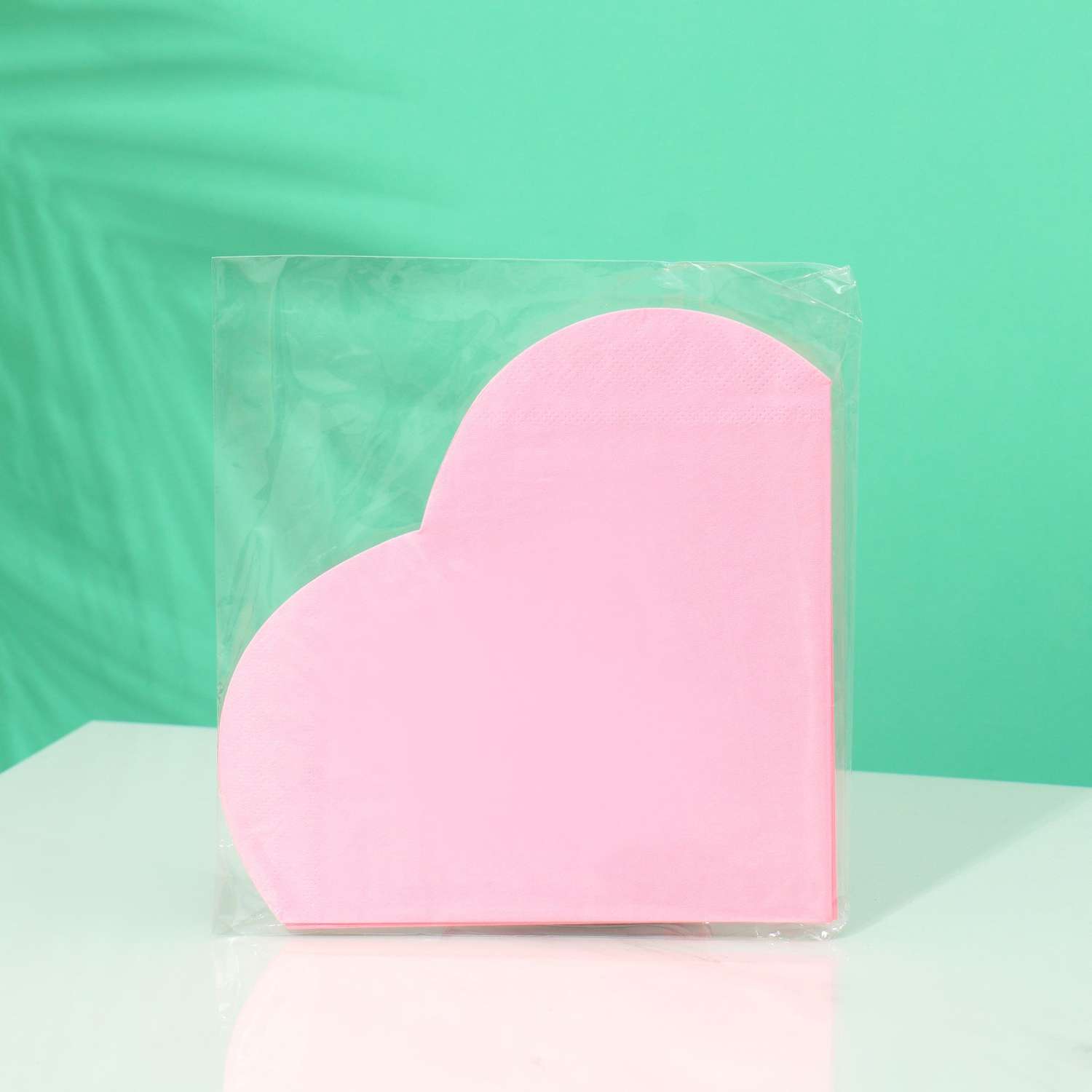 Салфетка Sima-Land «Сердце» 12шт в упаковке «Розовый» - фото 1
