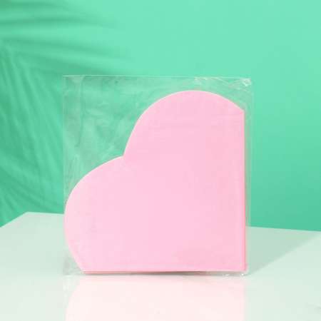 Салфетка Sima-Land «Сердце» 12шт в упаковке «Розовый»