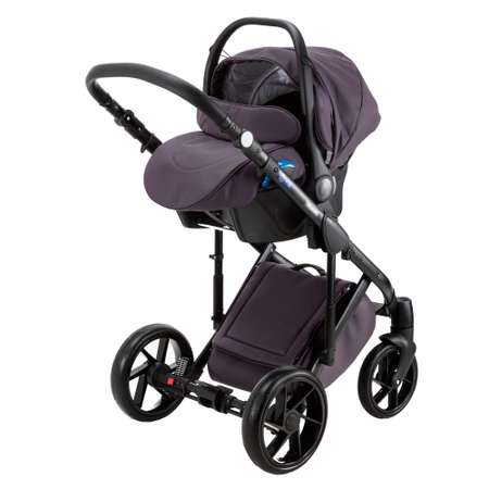 Коляска 3в1 BeBe-mobile Marconi 100% кожа BE8 Сливовая кожа+Сливовая перфорированная кожа