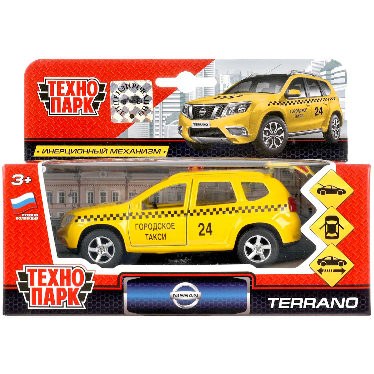 Машина Технопарк Nissan Terrano Такси 250745 250745 - фото 2
