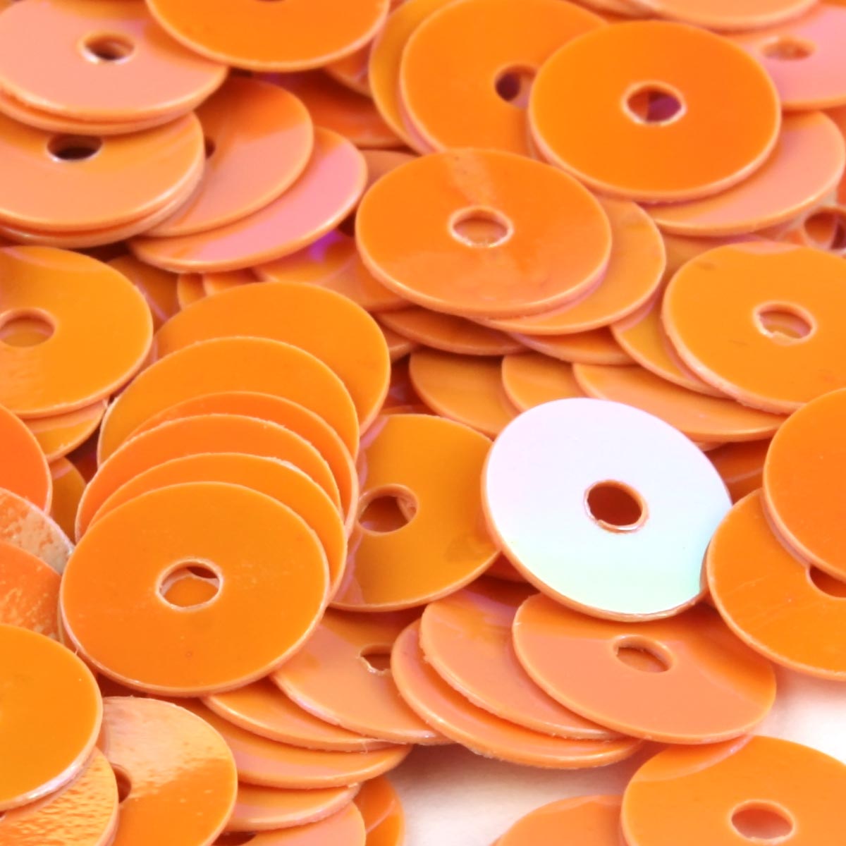 Пайетки Astra Craft плоские декоративные для творчества и рукоделия 6 мм 10 гр оранжево-жёлтый кремовый - фото 2