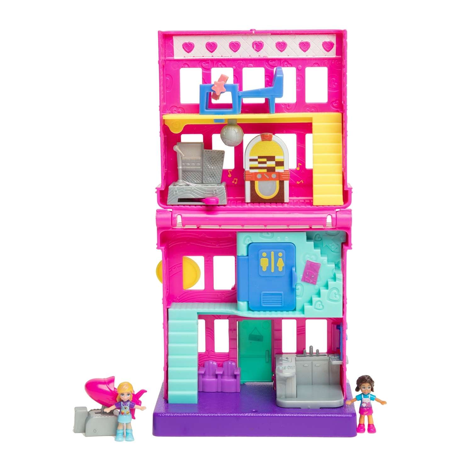 Набор игровой POLLY POCKET Полливиль станция Закусочная GGC30 GGC29 - фото 1