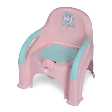 Горшок детский BabyCare Fluffy розовый-мятный