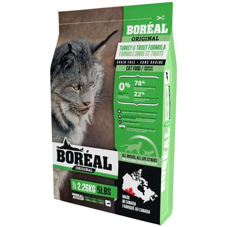 Корм для кошек Boreal Original с индейкой и форелью 2.26кг