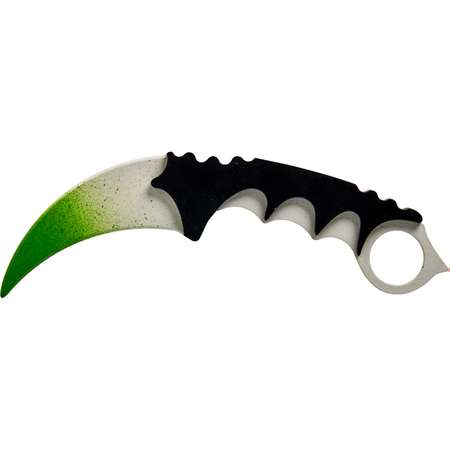 Нож-керамбит MASKME Сверхпрочные Снежный градиент зеленый деревянный