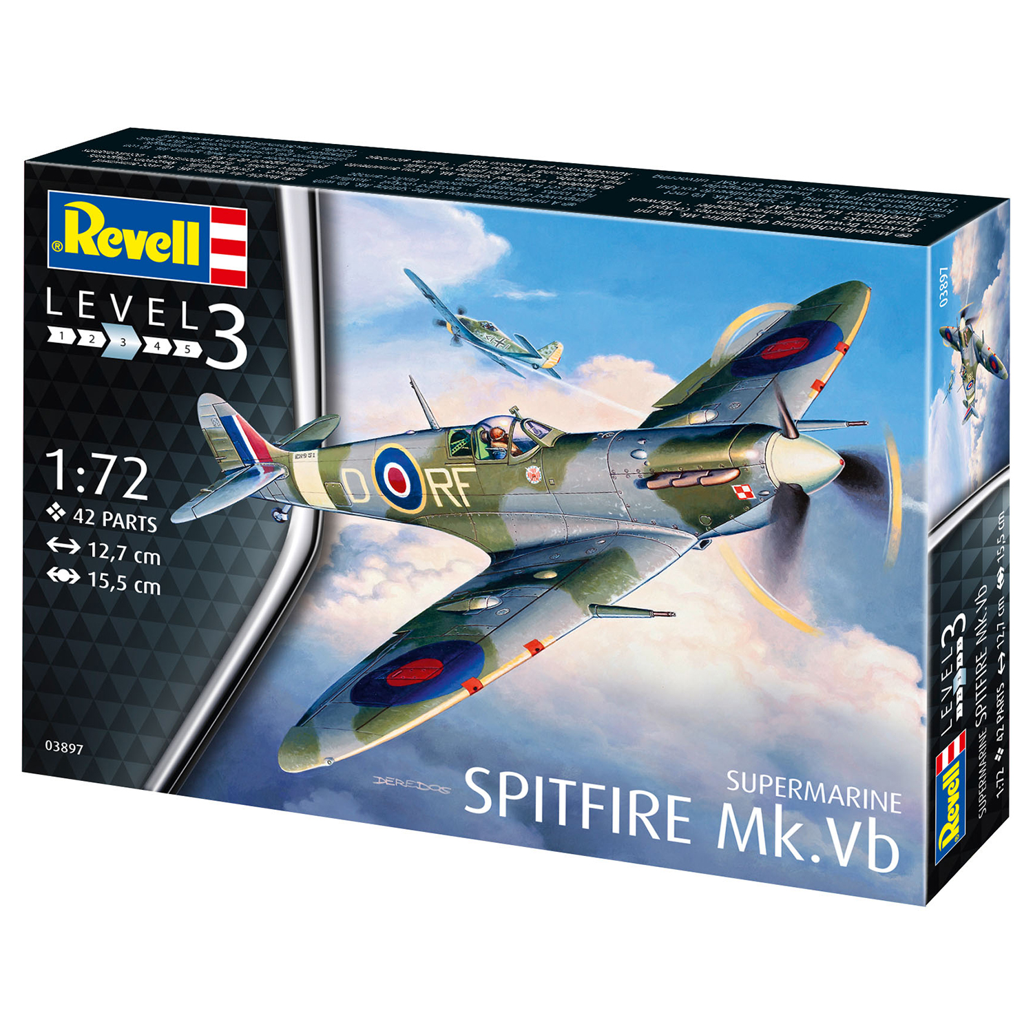 Сборная модель Revell Британский истребитель Spitfire Mk Vb времен Второй мировой войны 03897 - фото 3