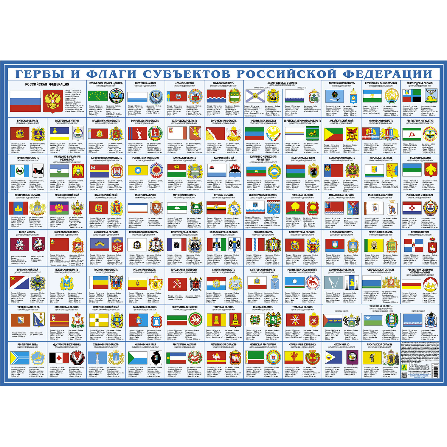 Учебное пособие РУЗ Ко Гербы и флаги субъектов РФ. Настольное издание  купить по цене 360 ₽ в интернет-магазине Детский мир