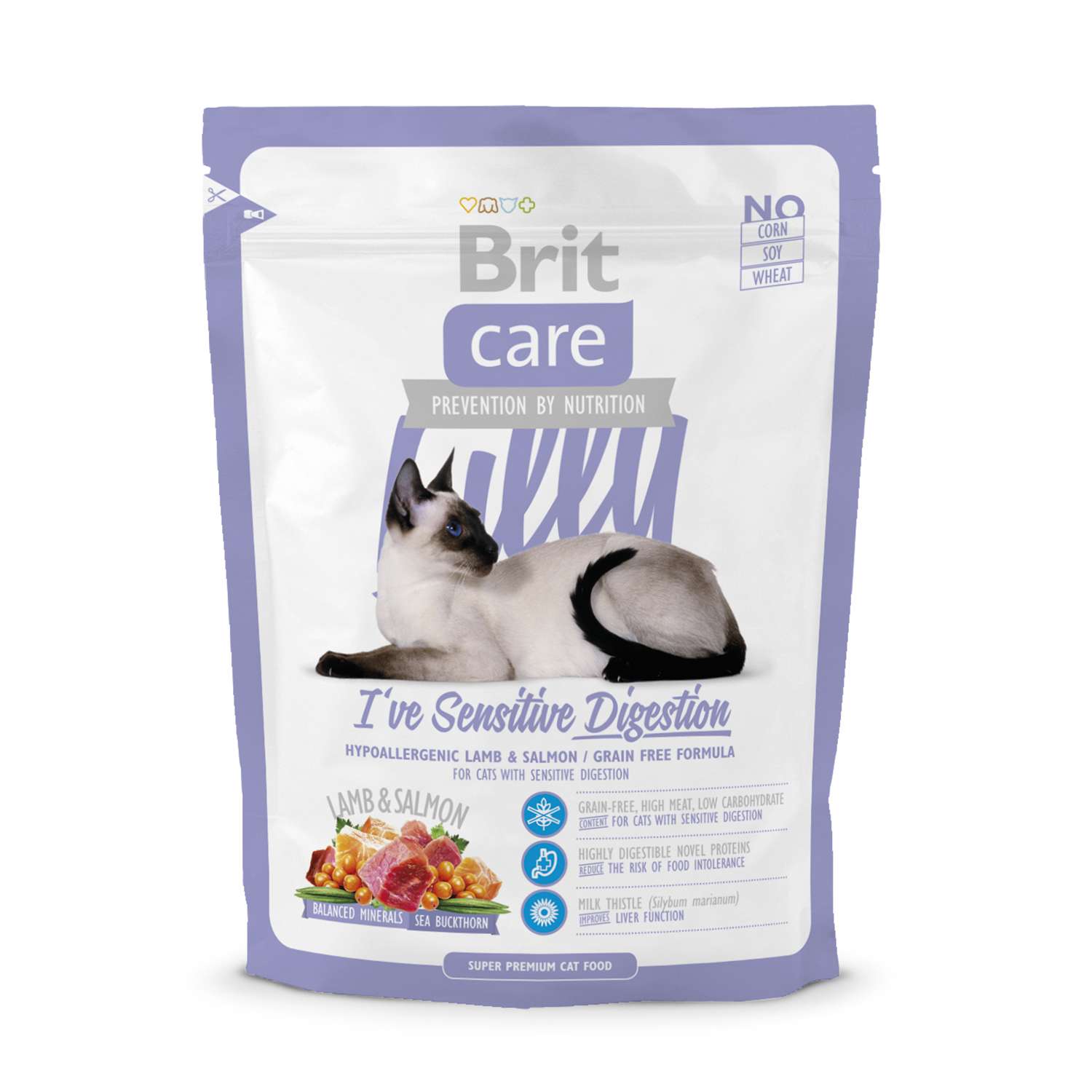 Корм сухой Brit Care 400г для кошек с чувствительным желудком - фото 1