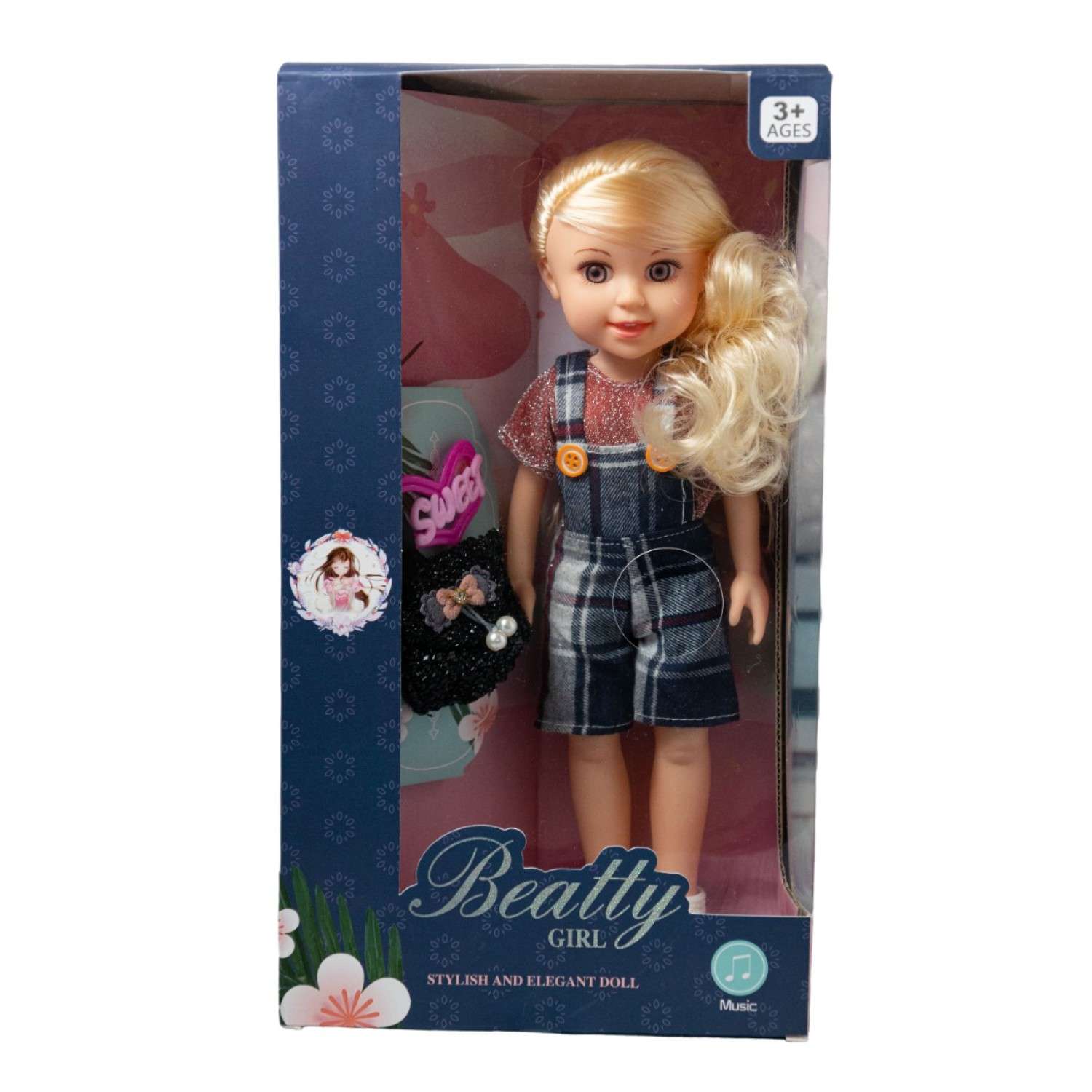 Кукла для девочек Valori Музыкальная и с аксессуарами EPT664820-синий - фото 3