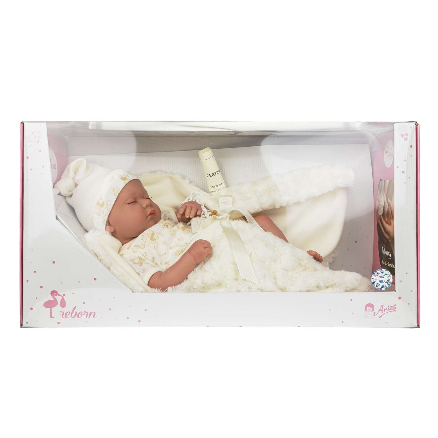 Кукла Arias ReBorns Pablo новорождённый пупс 45 см в одежде с соской одеялом подгузниками Т22108 - фото 7