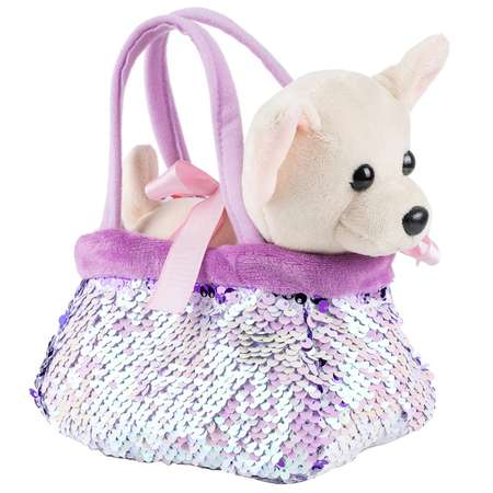 Мягкая игрушка Fancy Собачка в сумочке-переноске