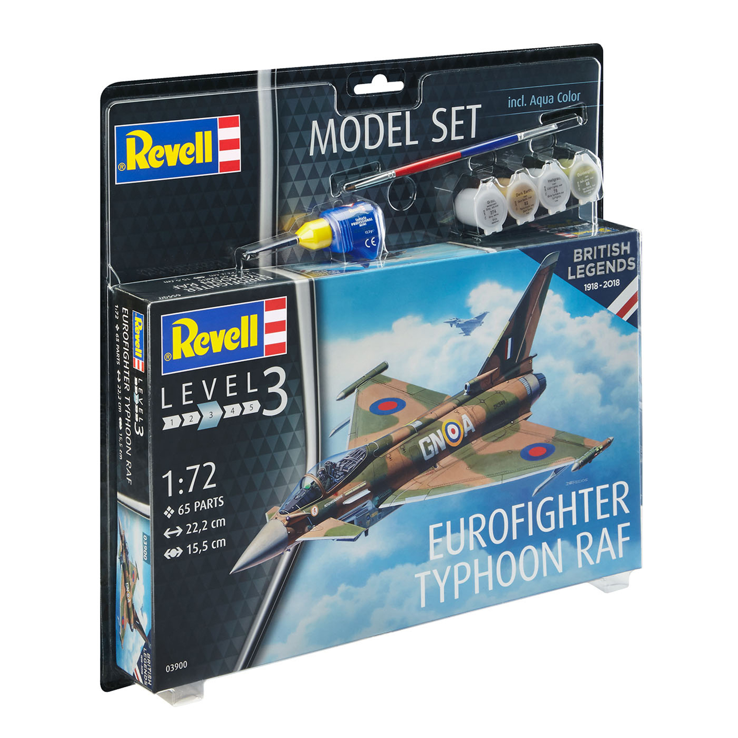 Сборная модель Revell 100 лет ВВС Великобритании: Многоцелевой истребитель Eurofighter Typhoon RAF 63900 - фото 3