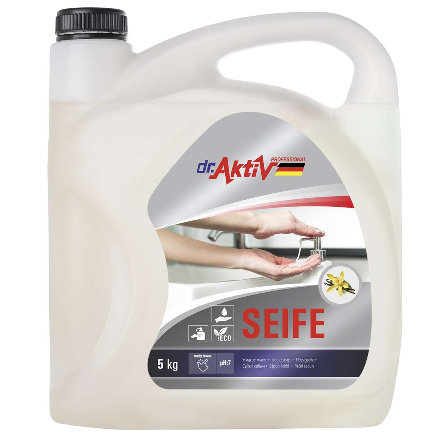 Увлажняющее жидкое мыло Dr.Aktiv Professional SEIFE с ароматом ванили 5 кг - фото 1
