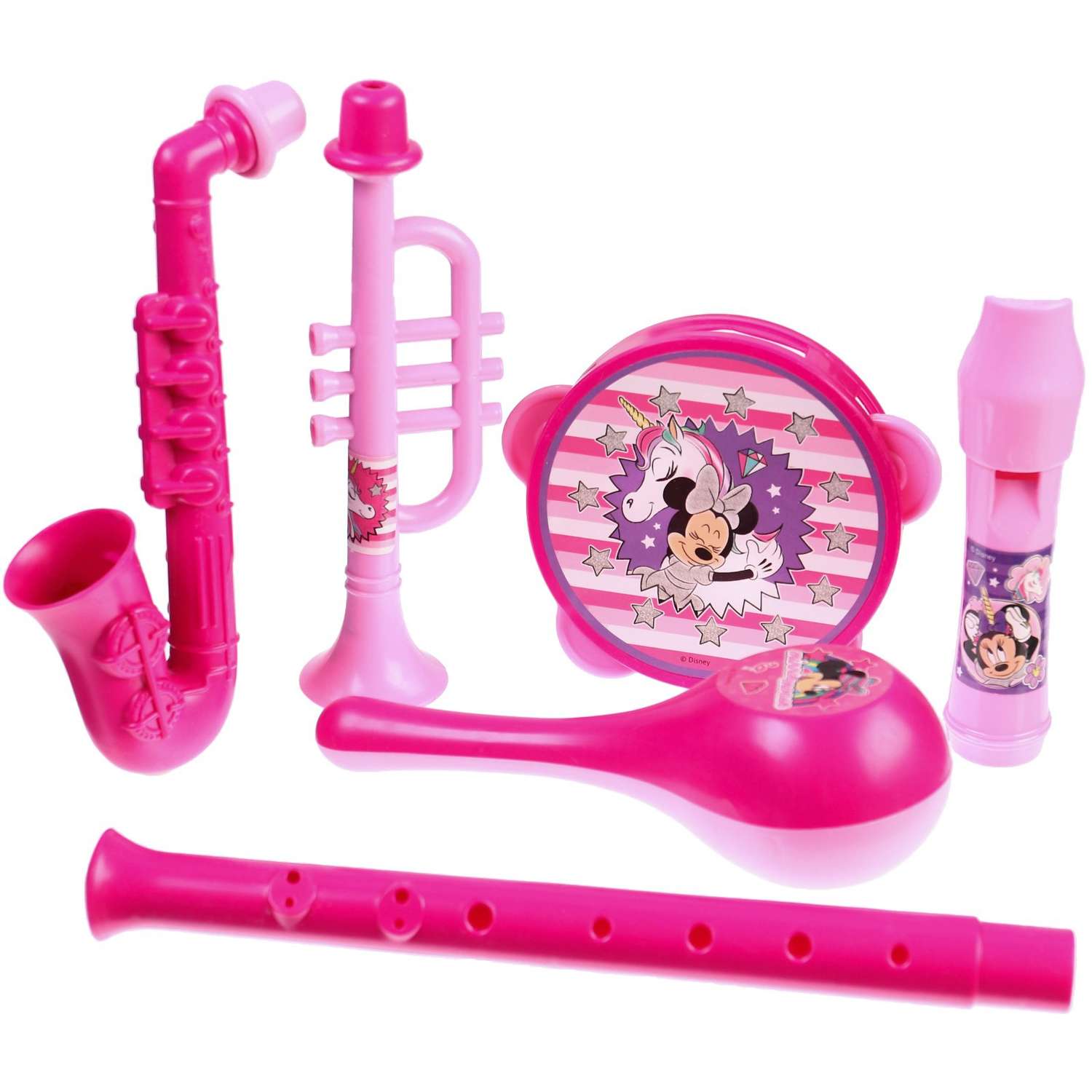 Набор музыкальных инструментов Disney «Минни Маус» 5 предметов цвет розовый - фото 1