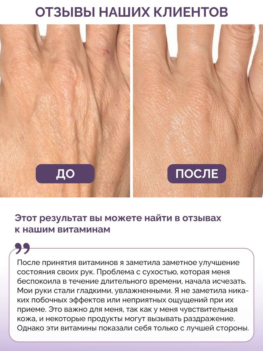 Витамины для волос кожи ногтей BIOTTE hair nails skin витаминно-минеральный комплекс БАД 60 капсул - фото 5