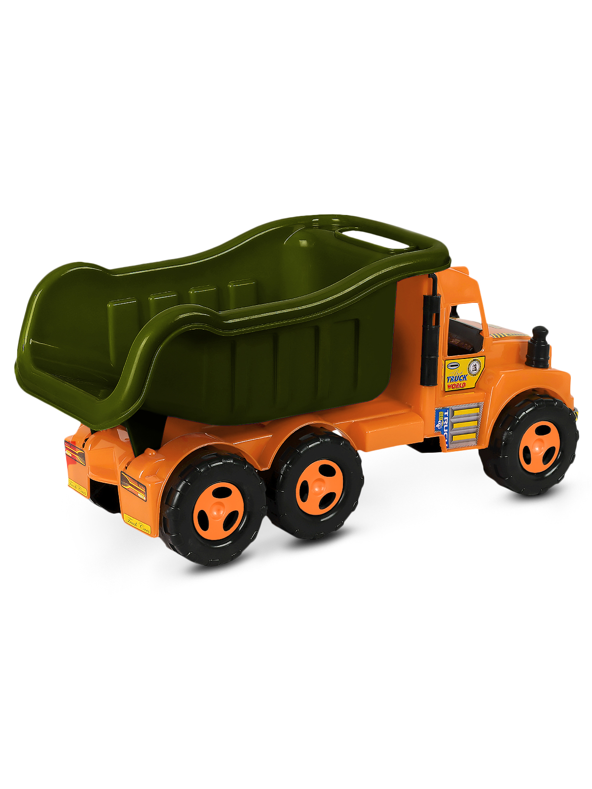 Машинка ДЖАМБО Большой самосвал оранжевый-темно-зеленый JB5300648 - фото 10