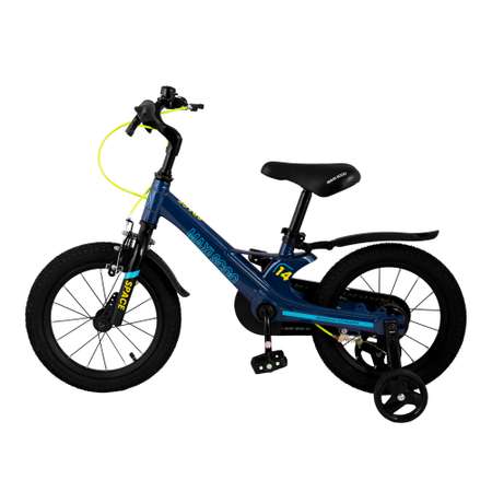 Детский двухколесный велосипед Maxiscoo Space стандарт плюс 14 синий