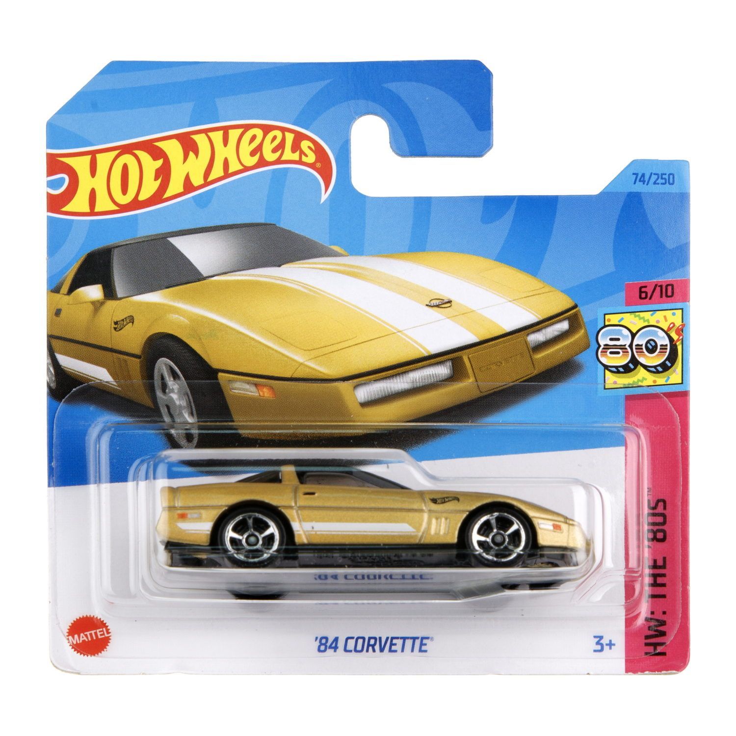 Машинка Hot Wheels 84 Corvette серия HW The 80s