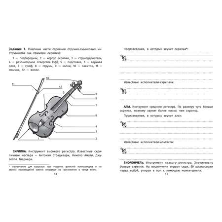 Раскраска Феникс Музыкальные инструменты. Тетрадь-раскраска для младших школьников