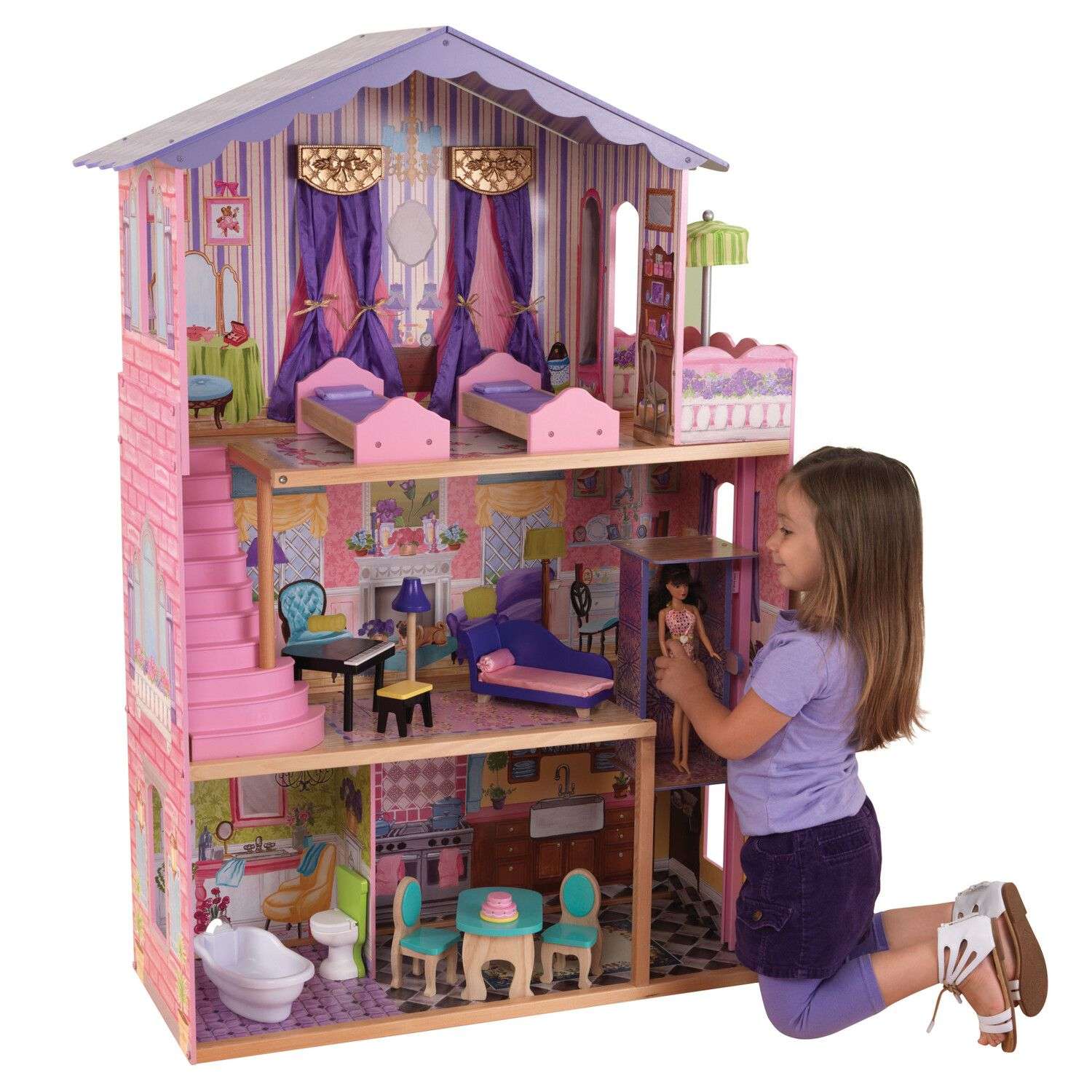 Кукольный домик  KidKraft Особняк мечты с мебелью 13 предметов  65082_KE 65082_KE - фото 1