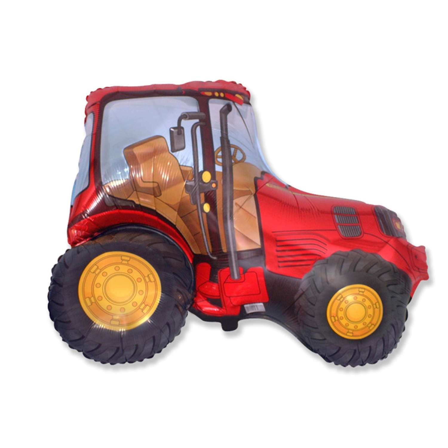 Шар фольгированный Дон Баллон Трактор Красный 94см - фото 1