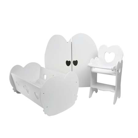 Мебель для кукол PAREMO 3предмета Белый PFD120-24